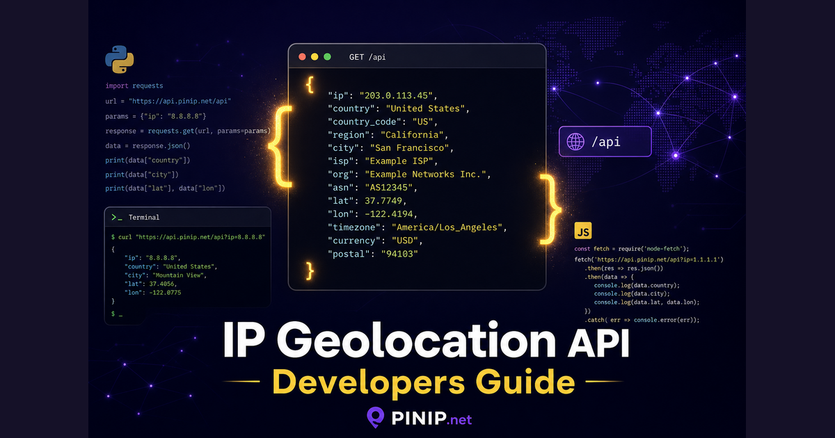 IP Geolocation API for Developers: Free JSON Lookup Guide
